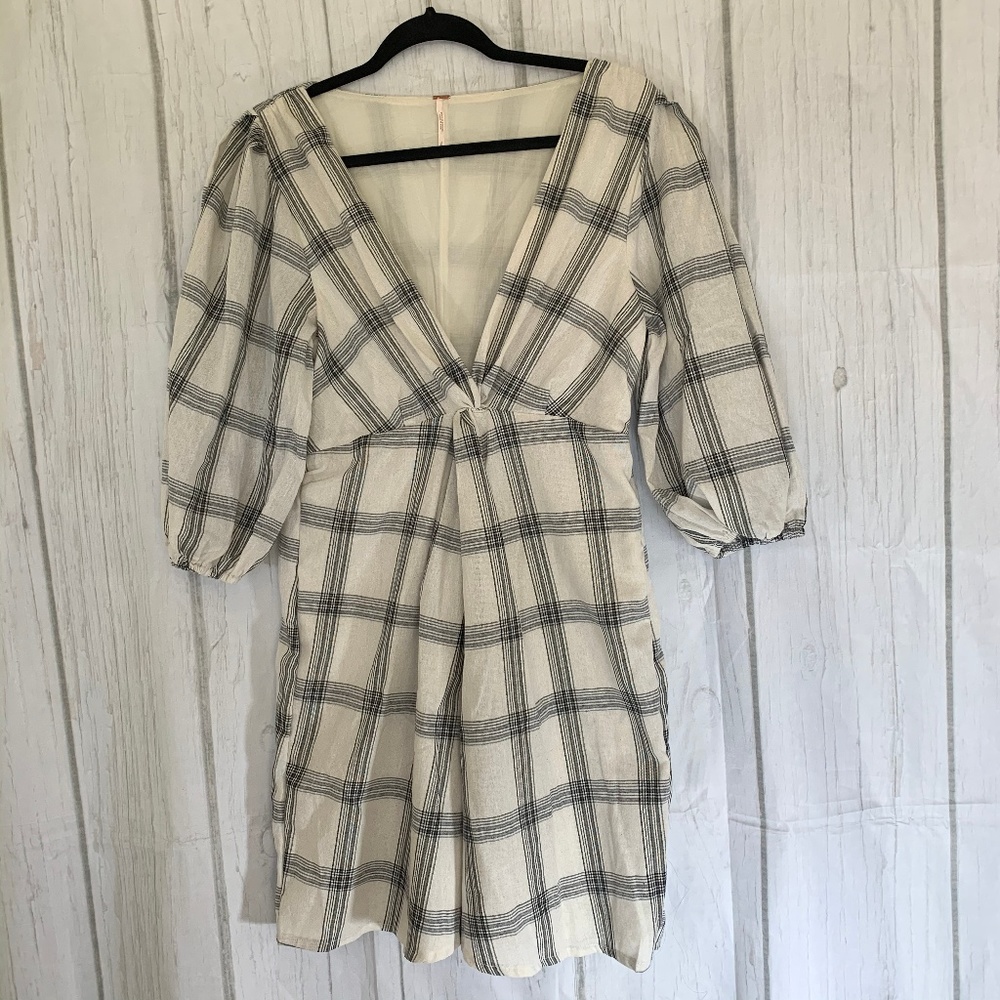 NWOT Free People Black & White Dress Size 8